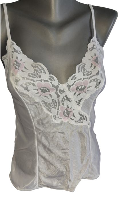 Nowa koszulka do spania biała koronka elegancka r S 36