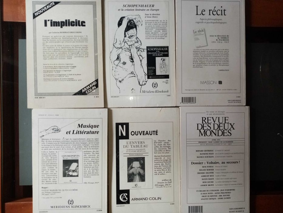 Revue D´Histoire Littéraire France Revista do Livro 1 e 2 Langages