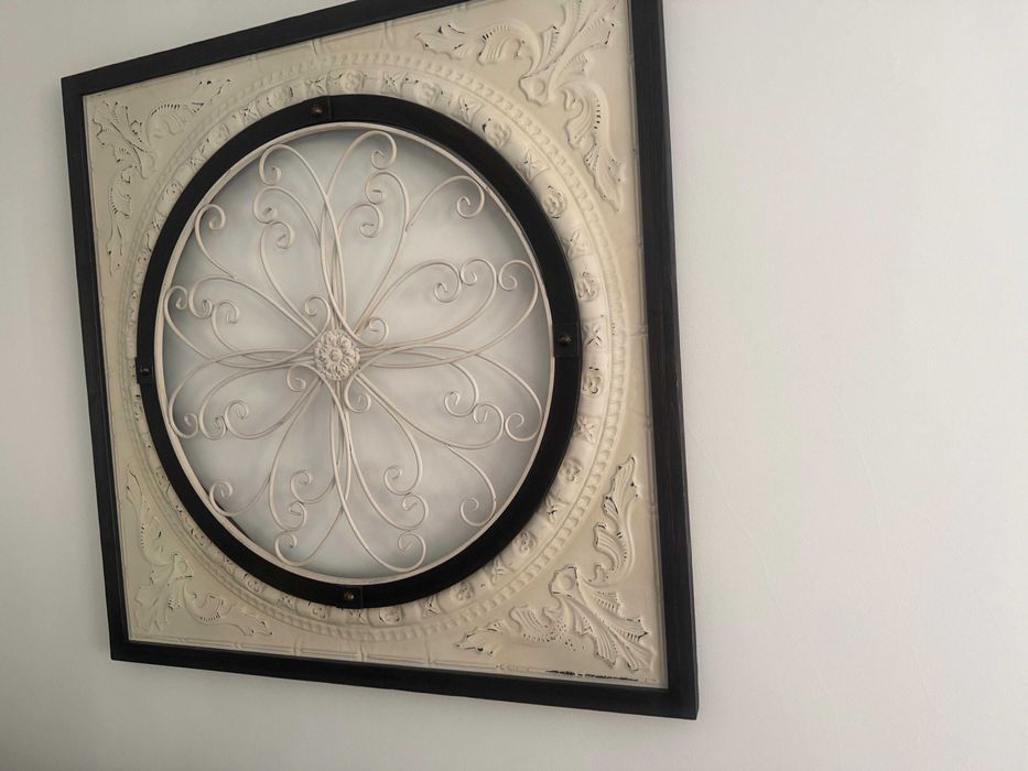 Quadro Metal Quadrado - 114x114