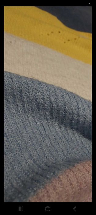 Sweter szerokie pasy kolorowe L xl 2xl
