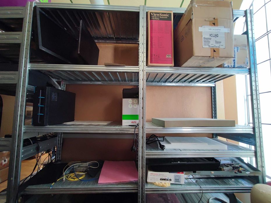 Торговый стеллаж металлический 90х250х50 для склада/магазина/сервиса