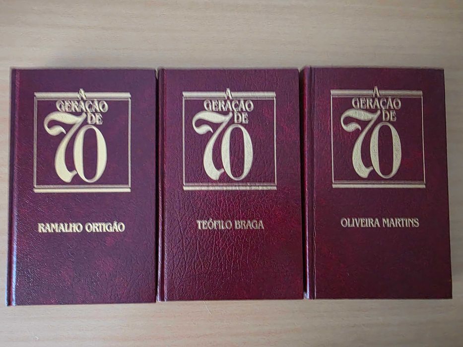 3 livros da coleção "A Geração de 70"