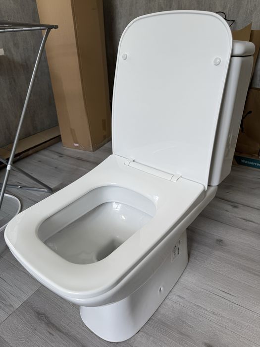 Унитаз Cersanit Crea вертикальный выпуск + сиденье Slim