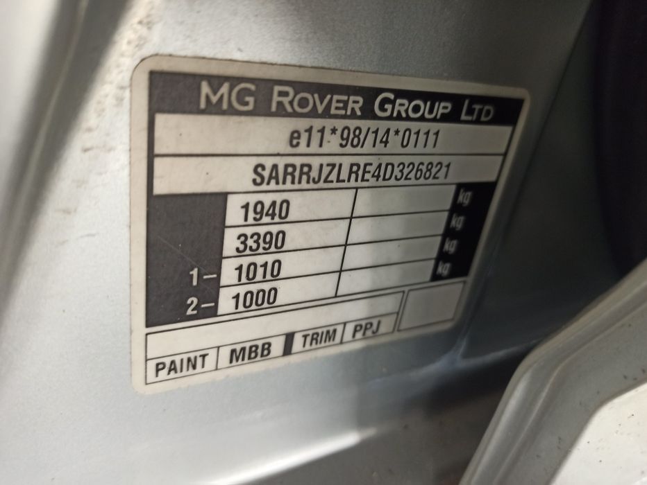 MG ZT Rover 75 RJ 1.8 16V Turbo Silnik Silnik 18K4G 150 160 KM