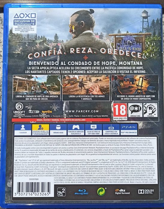 Far Cry 5 PS4 Como novo