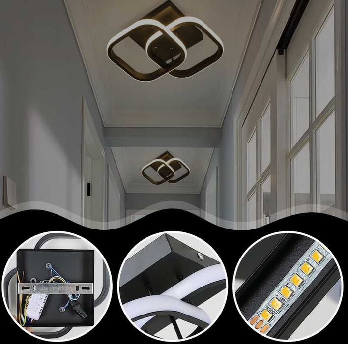 LAMPA SUFITOWA Led Plafon Pokojowa 3 Barwy + Gratis