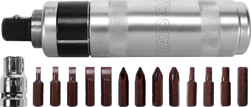 Набір викруток з магнітними наконечниками 15 шт. YATO YT-28015