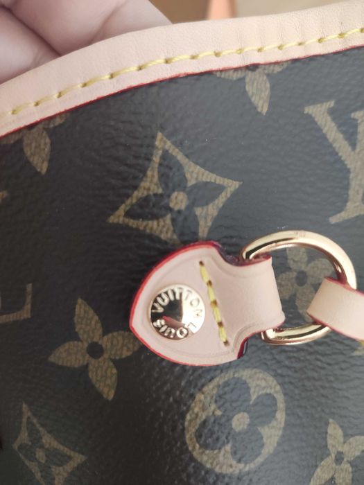 Louis Vuitton Neverfull Torebka damska torba, skóra od reki