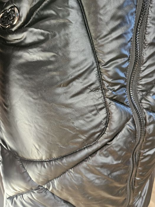 Kurtka zimowa.eco skóra plaszcz czarny s