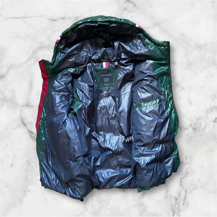 -55$ S 44 M 46 Tommy Hilfiger пуховик куртка парка зимняя с м зелена