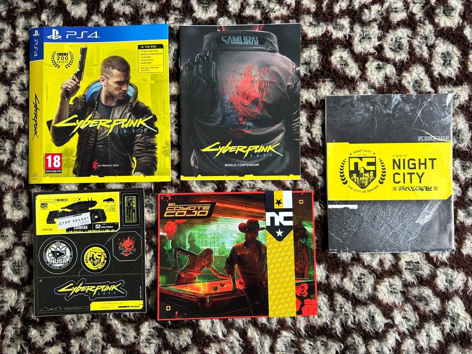 Pacote de material CyberPunk 2077 (Day One Edition) PS4