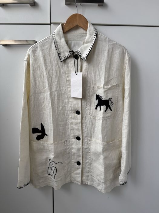 Лляна сорочка Zara розмір M та L
