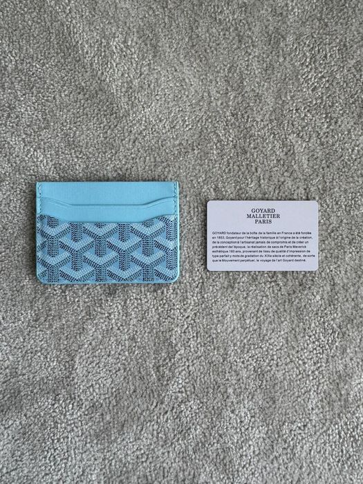 Carteira azul ciano Goyard nova