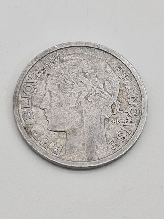 Moeda de 2 francos da França 1950