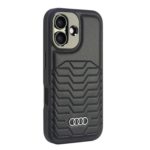 Etui Audi Synthetic Leather MagSafe na iPhone 16 Plus 6.7" - czarne