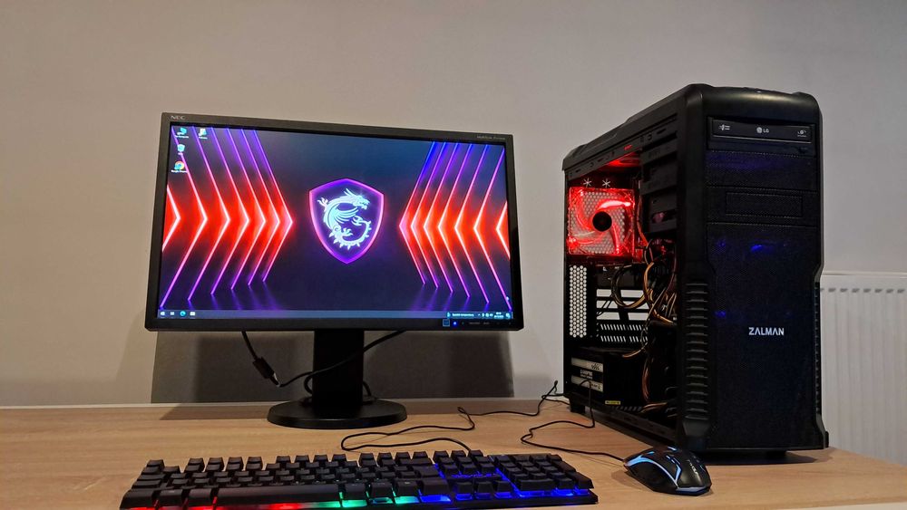 Zestaw Do Gier i5 4x3.7GHz/GTX950-2GB/Ram-16GB/SSD+1TB/Monitor 24'