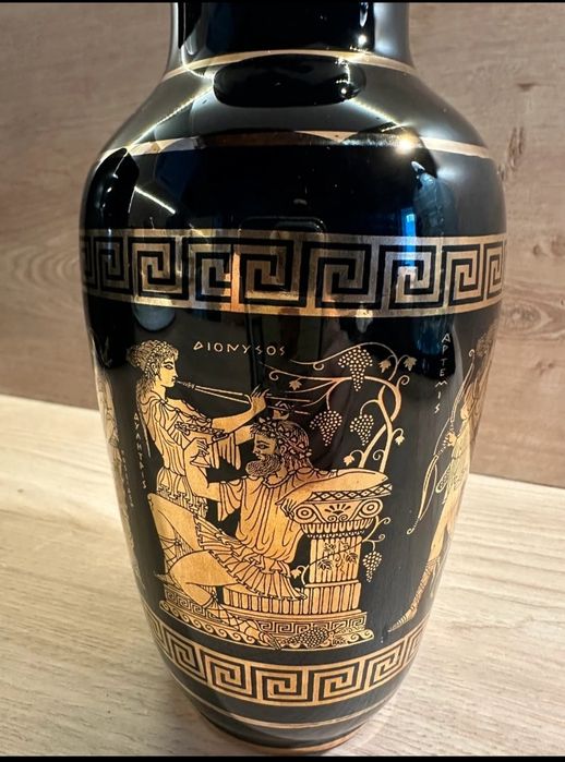 Vaso GREGO oriundo do período Helenístico, folha de ouro 24K