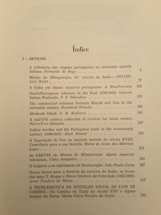 STVDIA. Moçâmedes-Capitães das Molucas-Moçambique-Estado da Índia
