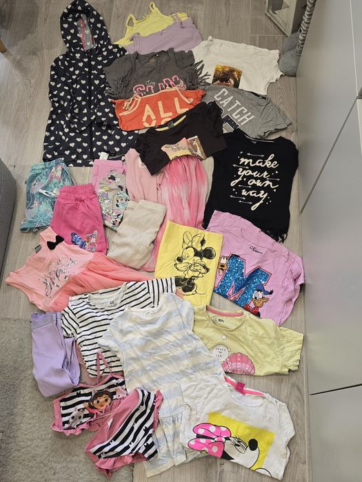 110 116cm paka ubranek na podwórko mix