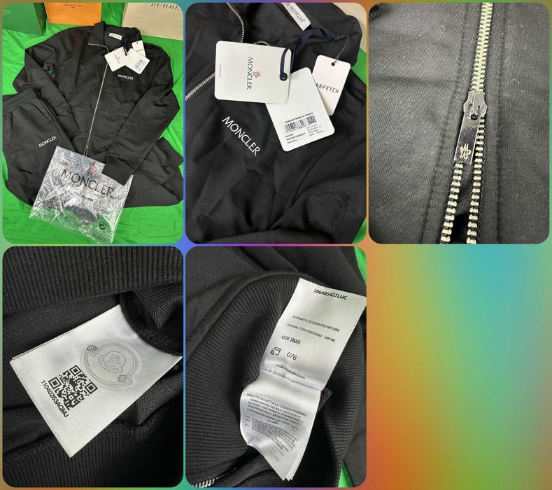 Dres komplet dolce gabbana czarny nowość aj logowany premium bawelna
