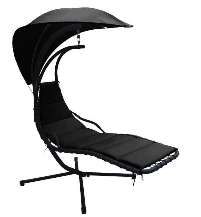 Huśtawka fotel bujany Lea czarna Saska Garden