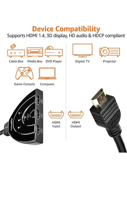 HDMI Switch 4 K  (Full HD 3D)