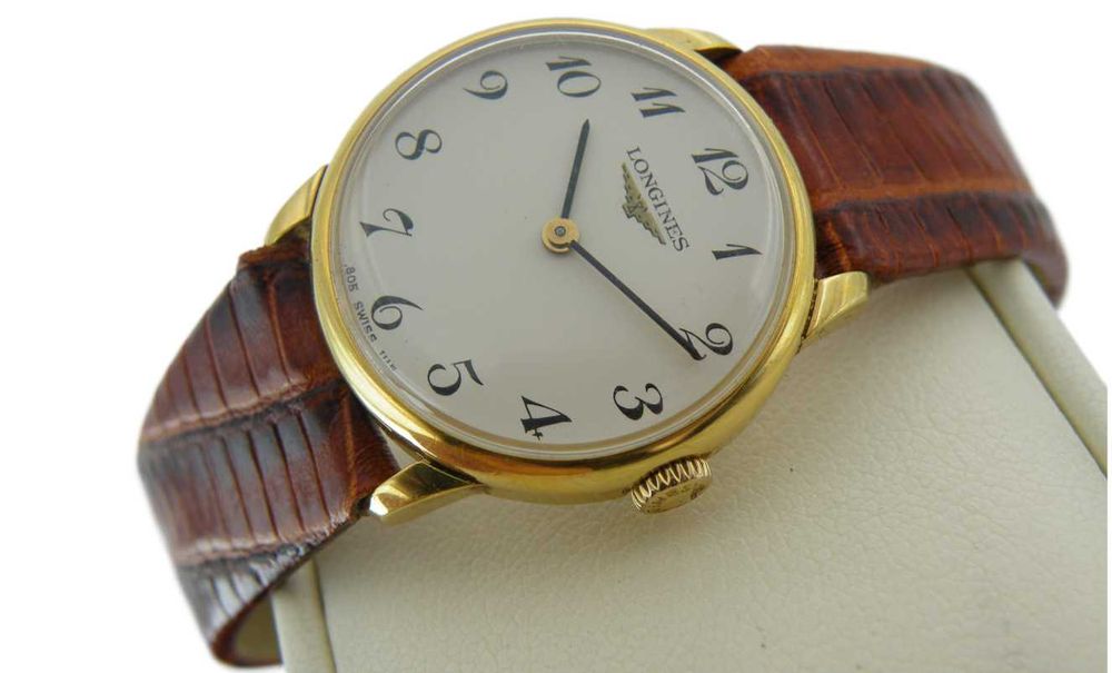Longines Złocony Manualny Piękna Damka