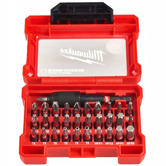 Milwaukee Zestaw Bitów Udarowych Shockwave 32Szt.