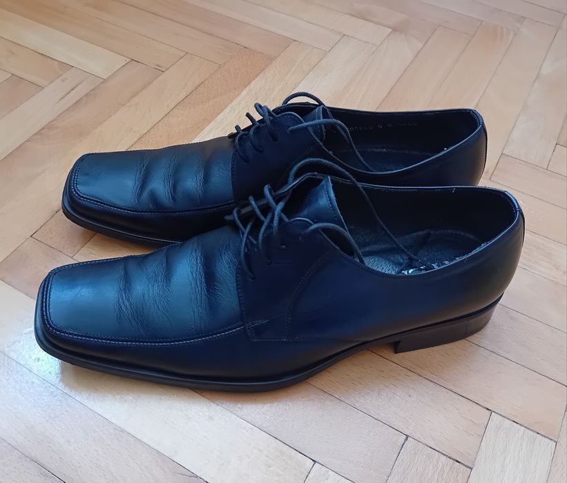 Półbuty eleganckie do garnituru skóra