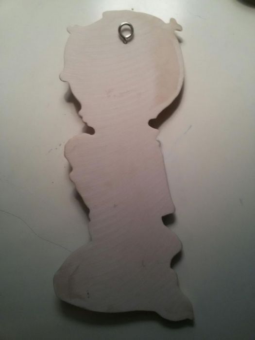 Anjo em porcelana p/ parede