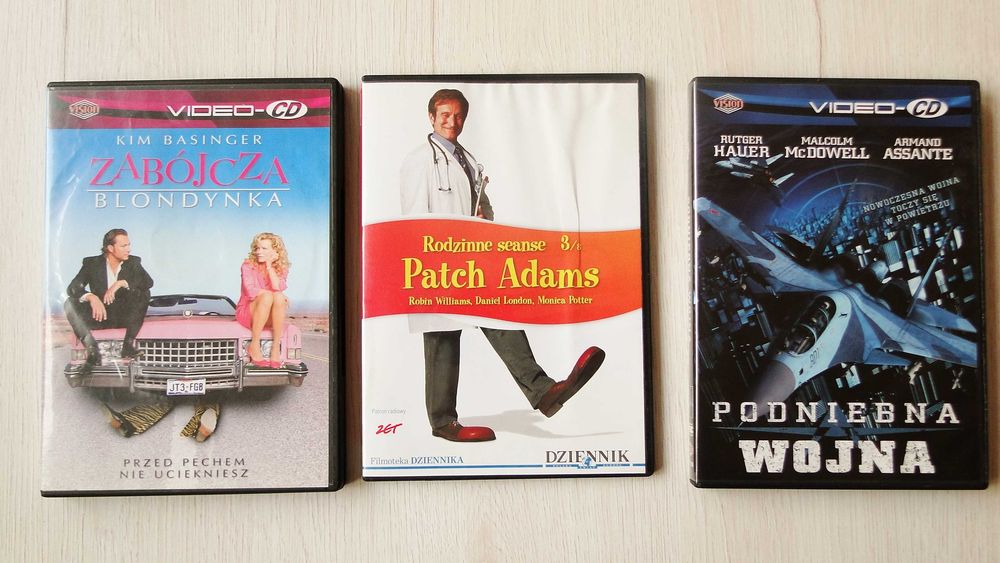 Komplet filmów na płytach DVD - CD