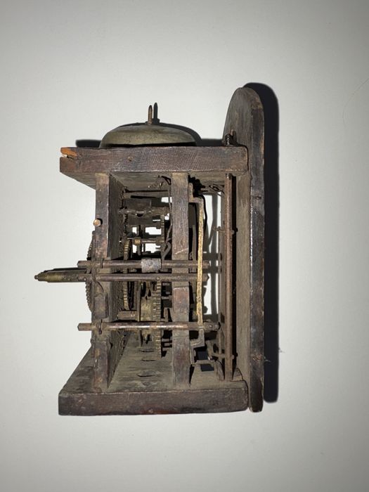 Stary sygnowany mechanizm do zegara Schwarzwald antyk wiszacy ścienny