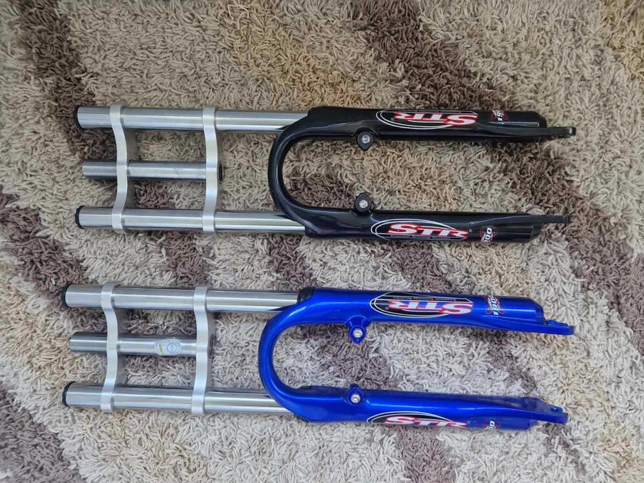 Отличная двухкоронная алюминиевая вилка под 26-е колесо на велосипед