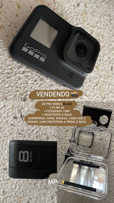 Go Pro Hero 8 Black + acessórios
