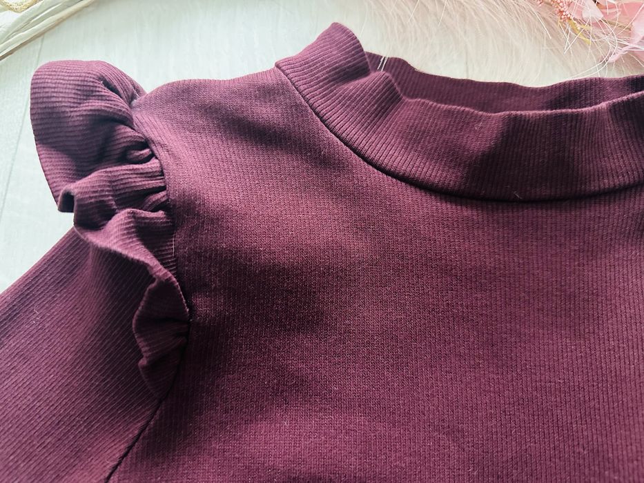 Bluzka burgundowa długi rękaw