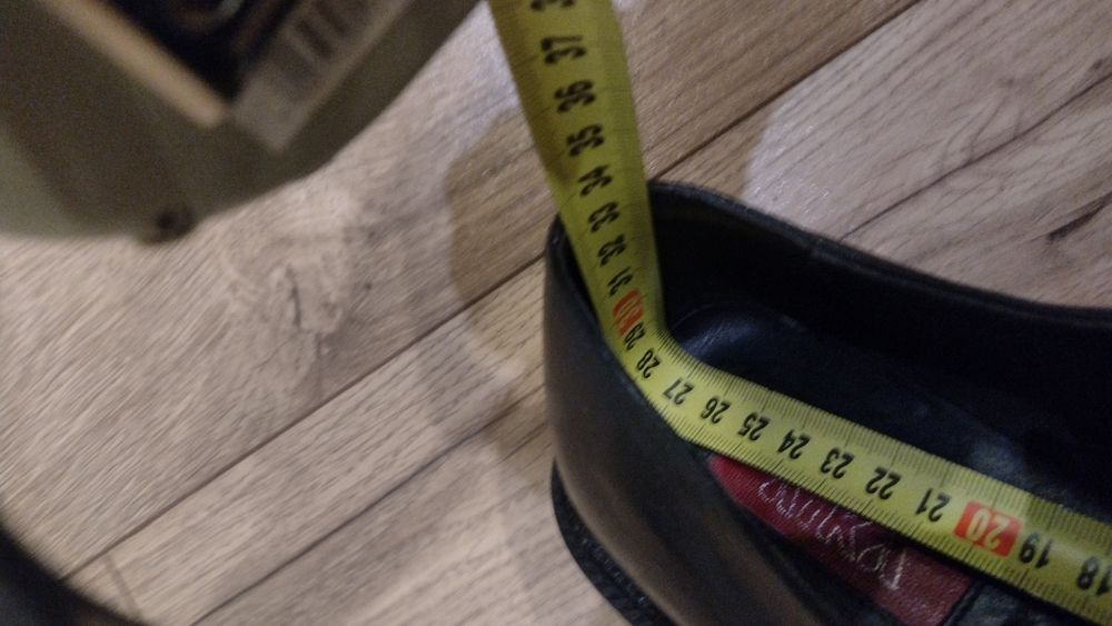 Czarne buty męskie, rozmiar 43