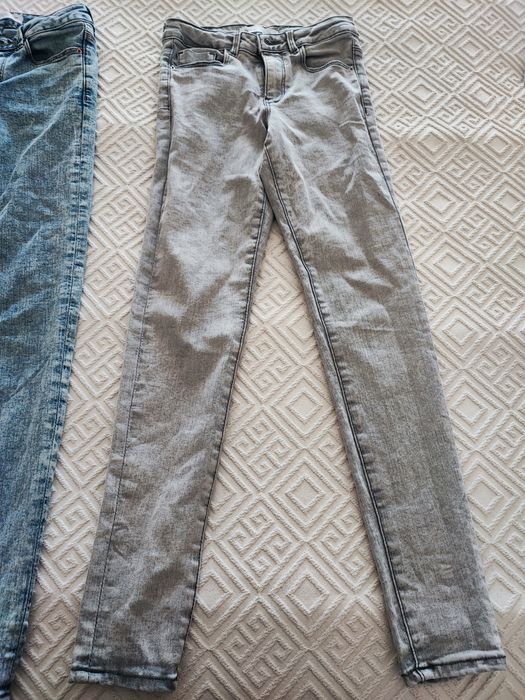 Calças de ganga- preta e azul