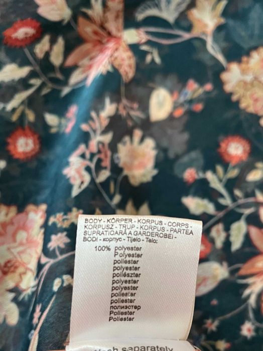 apaszka chusta szalik w kwiaty