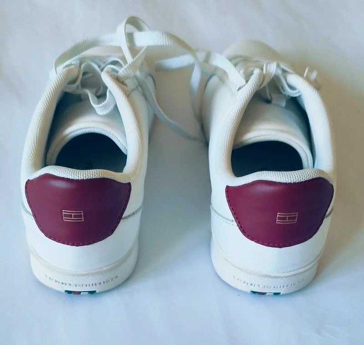 Tommy Hilfiger białe sneakersy skóra naturalna 37