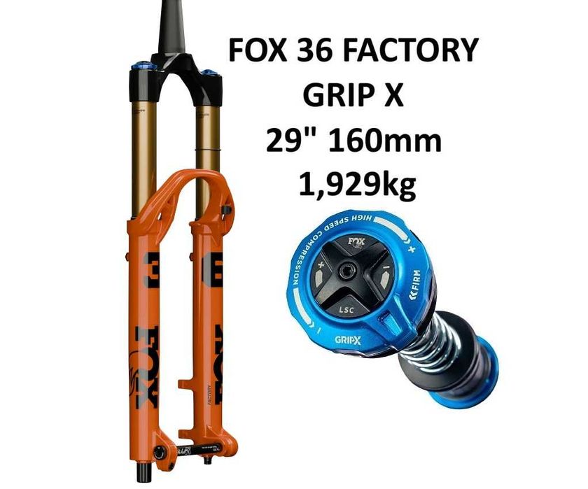-55% NOWY amortyzator 29" FOX 36 GripX Factory 160mm Kashima 2025 FV