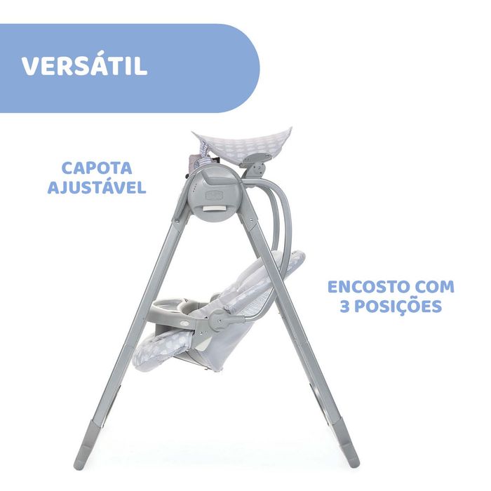 Espreguiçadeira bebé/ baloiço + música + vibrar assento COMO NOVA