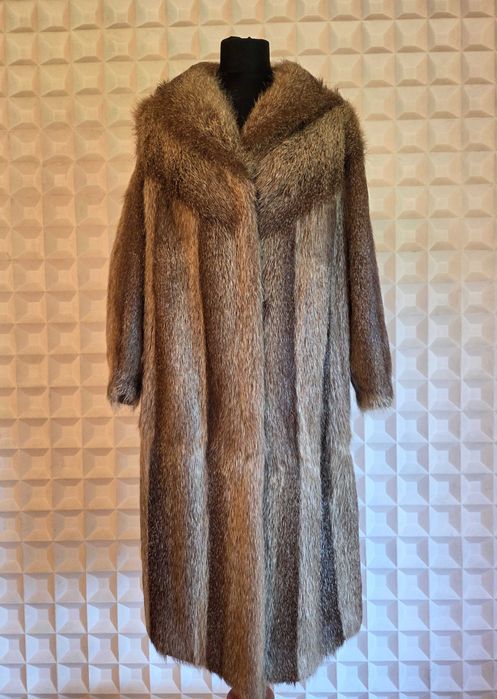 Futro Vintage Retro - naturalne