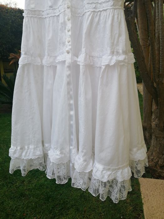 Vestido Ana Sousa, 34, branco, alças, de verão