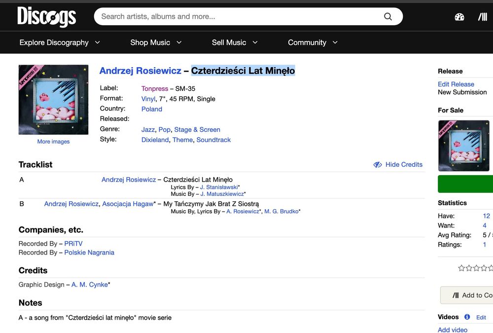 Andrzej Rosiewicz – Czterdzieści Lat Minęło + Opole 75