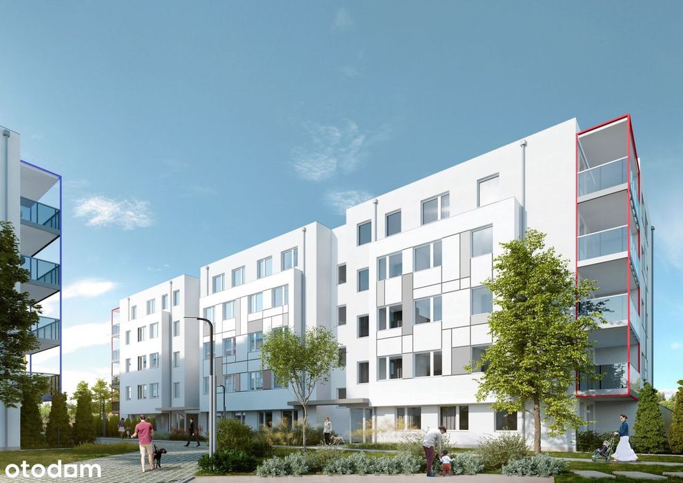 3-pokojowe mieszkanie 54m2 + ogródek Bez Prowizji