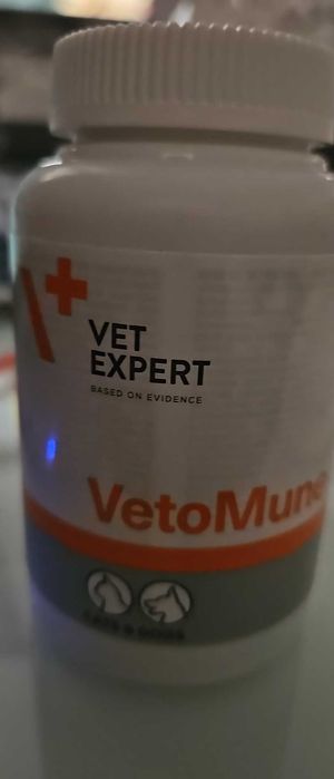 Suplement dla psów i kotów na odporność Vet Expert Vetomune 60 kapsułek x 2 op
