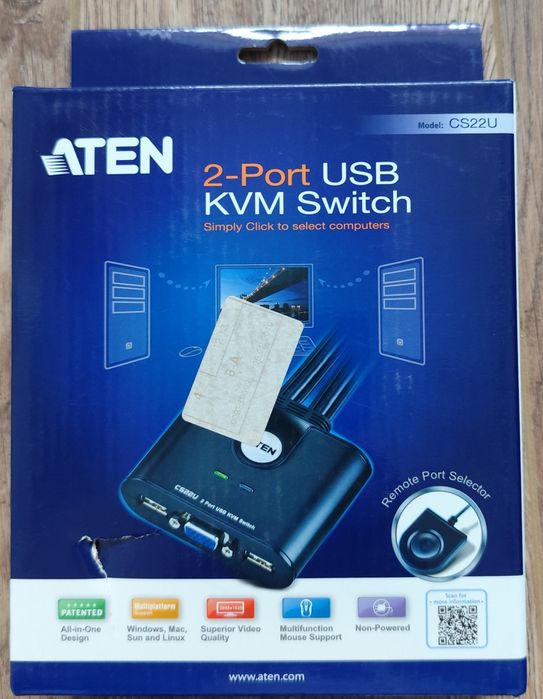Комутатор KVM Aten CS22U