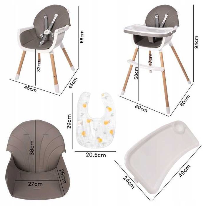 Стільчик для годування розкладний для дітей