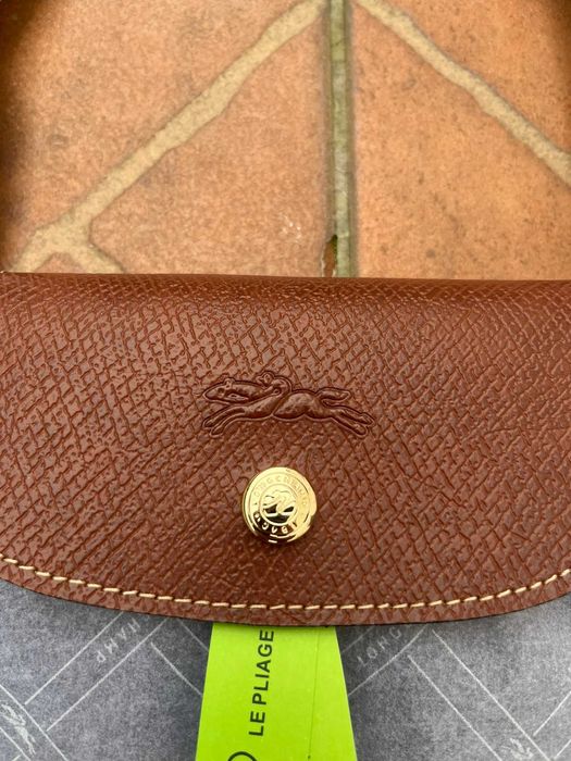 Longchamp Le Pliage, Preta e Castanha, Tamanho L