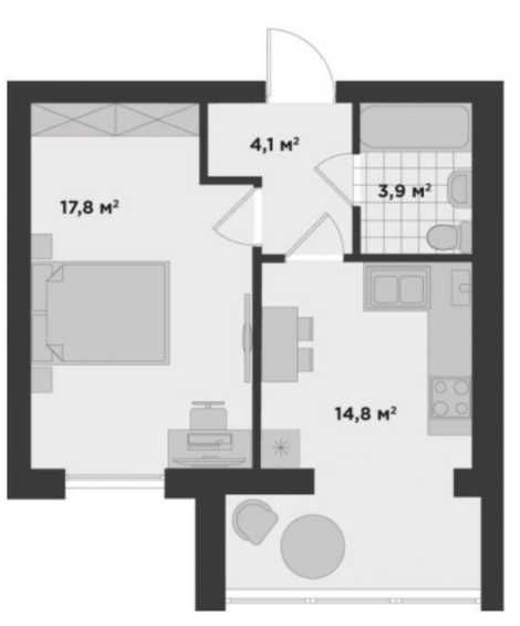 Продам, 41,5 м²/ ГАЗ | ЗДАНИЙ БУДИНОК / 44 000$ Державні програми-ТАК!